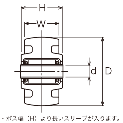 429S-NRB 50 の寸法図